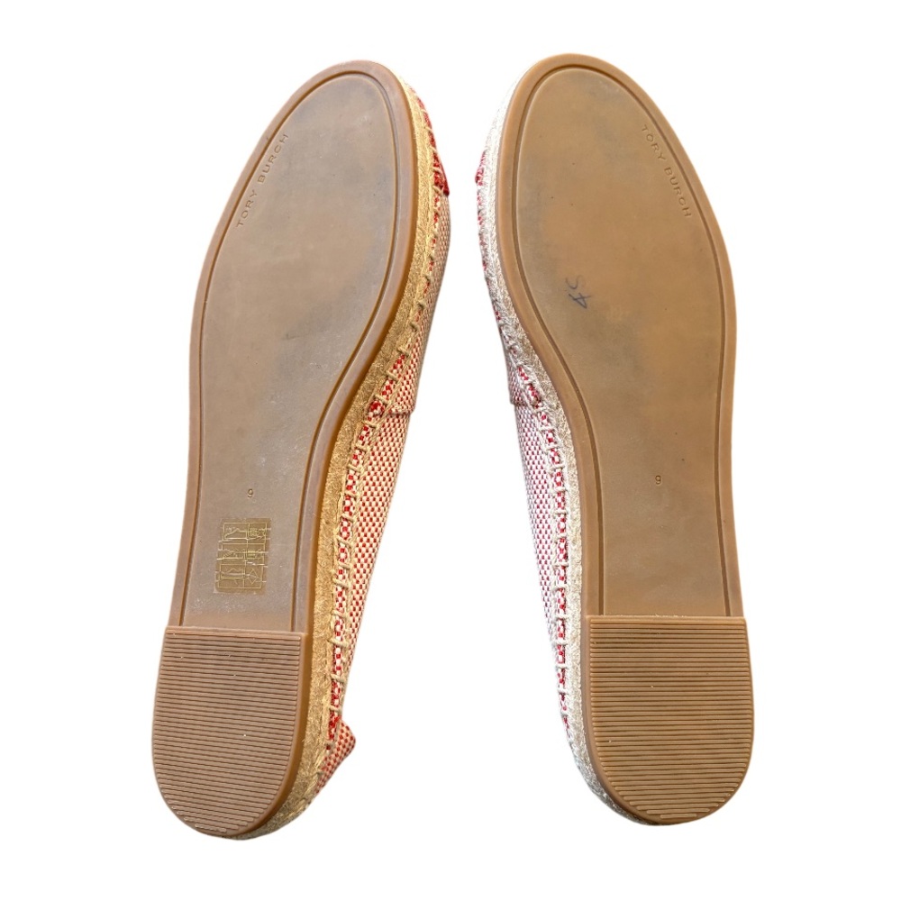 Tory Burch Colorblock Flat Espadrilles in Rusty Knot Size 9 - Picture 4 of 8